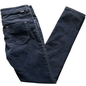 Patagonia Women's Organic Cotton Fitted Corduroy Low Rise Skinny Pants Grey 30